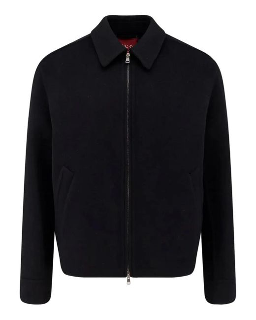 Gucci Blue Double Wool Jacket for men