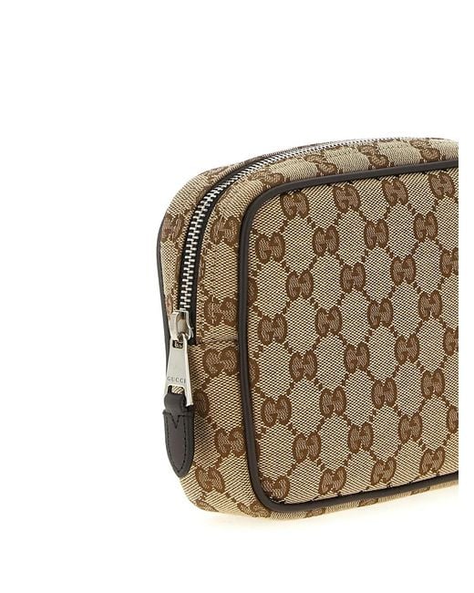 Gucci Brown Gg Small Shoulder Strap for men