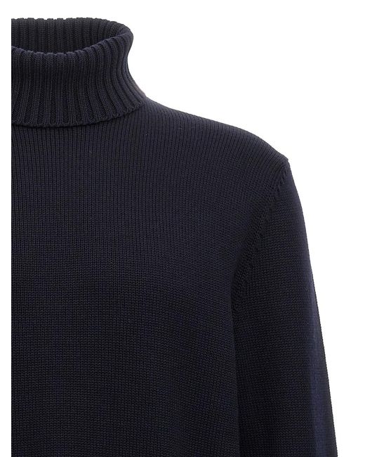 Zanone Blue Turtle-Neck Sweater for men