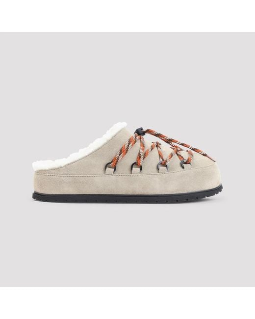 Prada Pink Deserto Shearling-Lined Mules