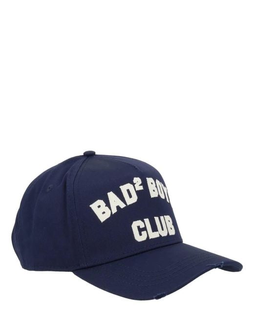DSquared² Blue "D2 College" Baseball Cap for men