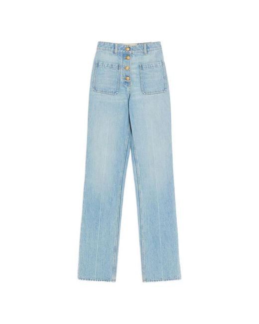 Valentino Blue Denim Cotton Jeans