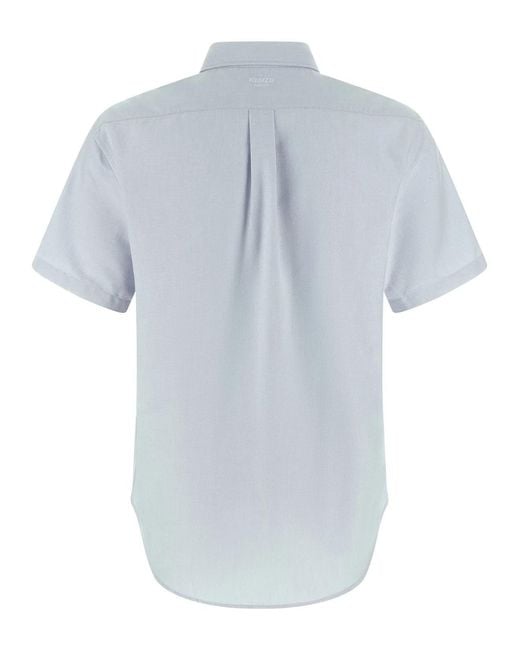 KENZO Blue 'Boke Flower Crest' Shirt for men