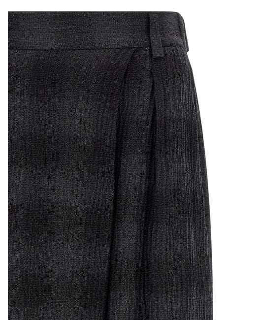 Tela Black Check Pants