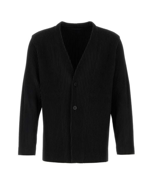 Homme Plissé Issey Miyake Black Blazer for men