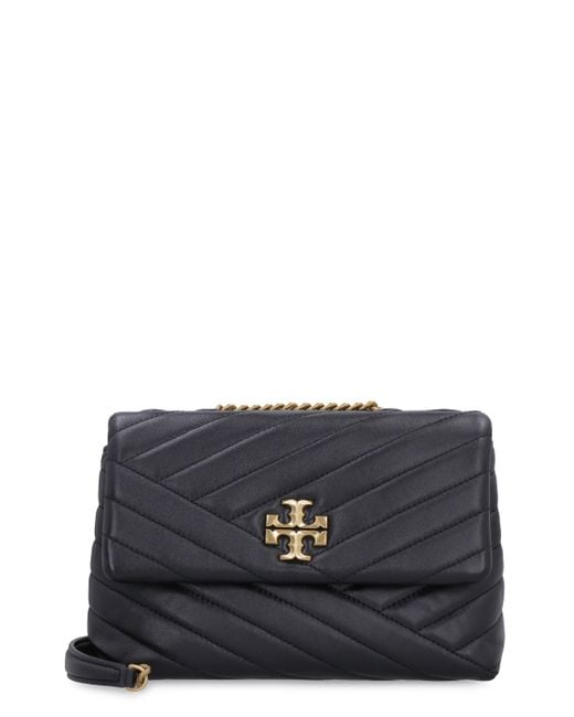 Tory Burch Black Kira Chevron Small Hobo Bag