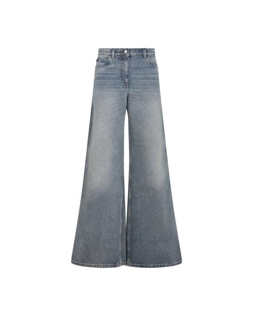 Courreges Blue Courregès Baggy Pants Hammer Denim