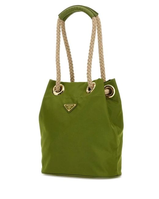 Prada Green Re-Nylon Mariner Bucket Bag