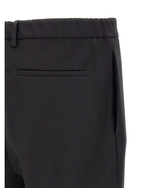 Jil Sander Black Technical Gabardine Trousers for men