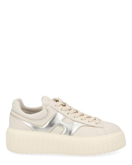 Hogan White Sneaker Hstripes