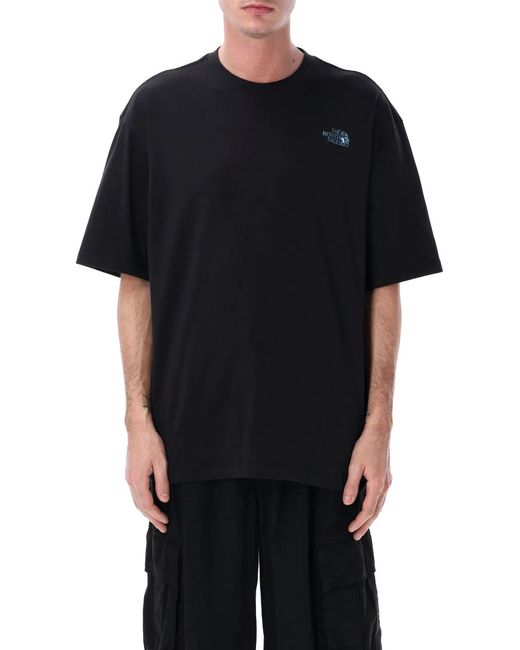 The North Face Black Liquid Nse Box Oversized Graphic T-Shirt for men