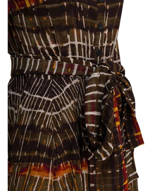 Samantha Sung Brown Plaid Wool Dress