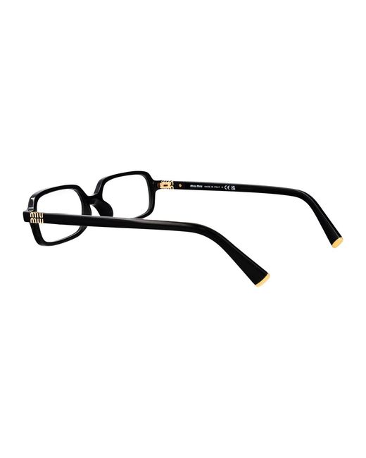 Miu Miu Black Acetate Glasses
