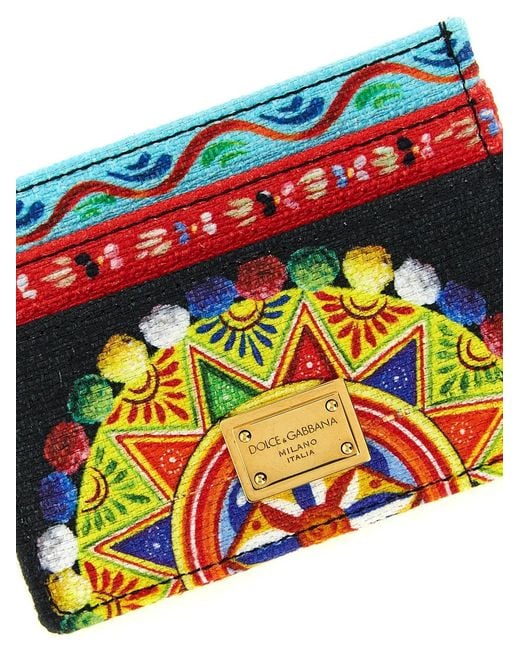 Dolce & Gabbana Red Dolce & Gabbana 'Carretto' Card Holder