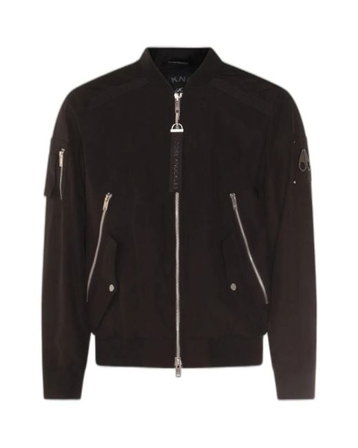 Moose Knuckles Black Courville Bomber for men