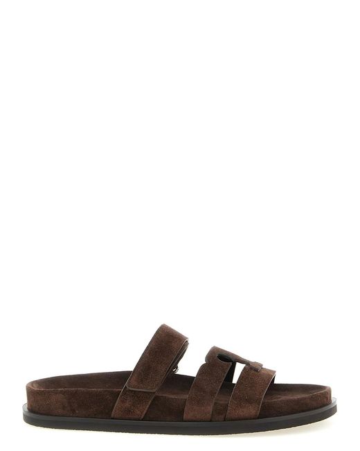 Tory Burch Brown 'Ines' Sandals
