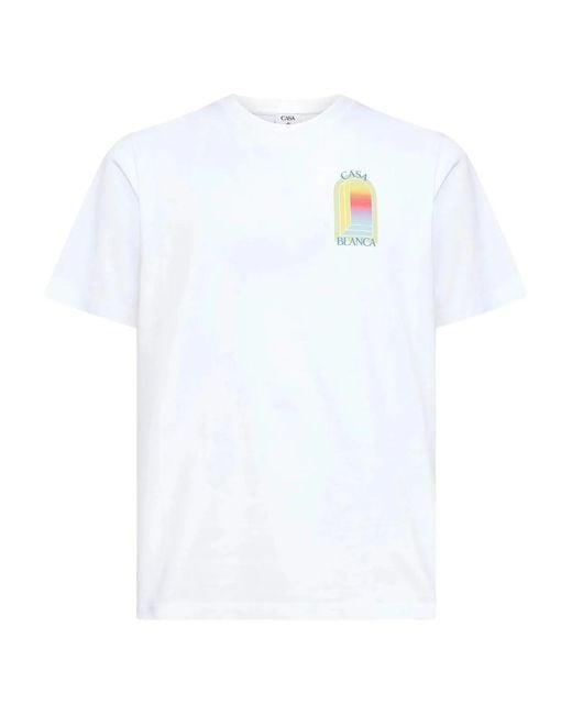 Casablanca White 'Arche Print T-Shirt for men