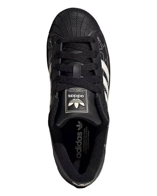 Adidas Originals Black Superstar Ii Sneakers