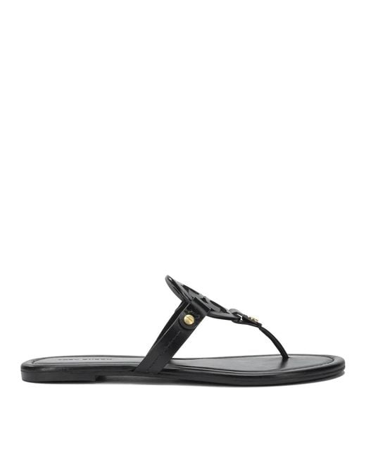 Tory Burch Black Leather Sandals