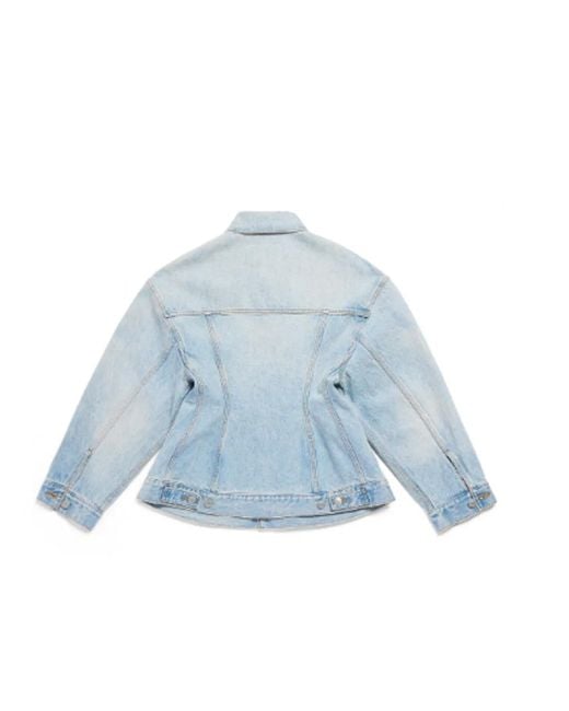 Balenciaga Blue Denim Jacket Cotton