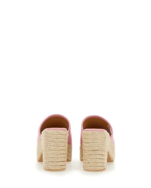 Moschino Pink Leather Sandal
