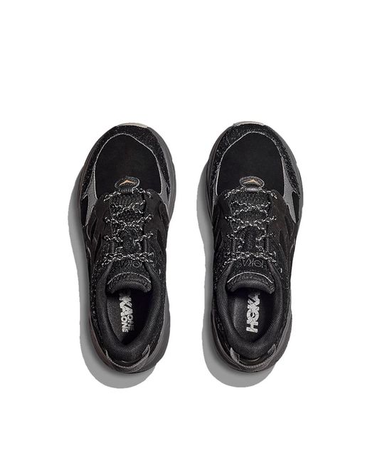 Hoka One One Black Clifton L Suede Tp Sneakers for men