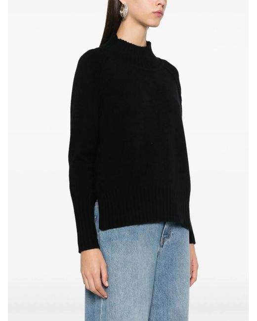 Be You Black Cashmere Turtle-Neck Sweater