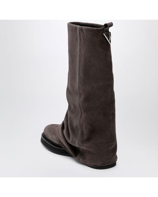 The Attico Brown Robin Combat Boots