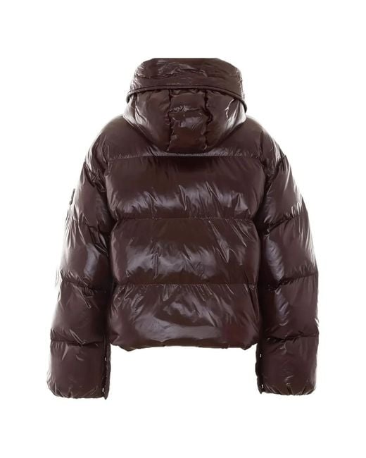 Pinko Brown Polyamide Winter Coat