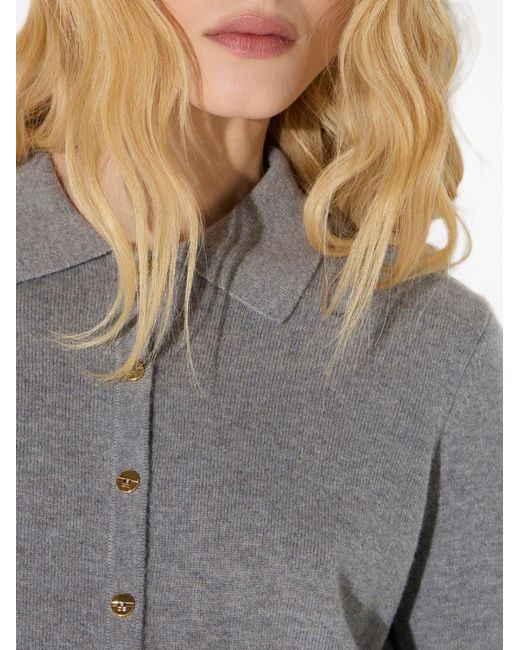 Elisabetta Franchi Gray Knit Sweater