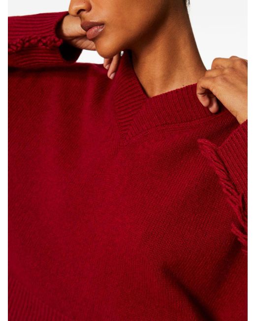 Twinset Red Wool Sweater