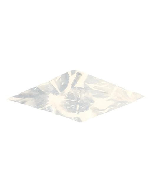 Alysi White Silk Scarf