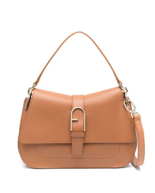 Furla Brown Flow" Medium Top Handle Bag