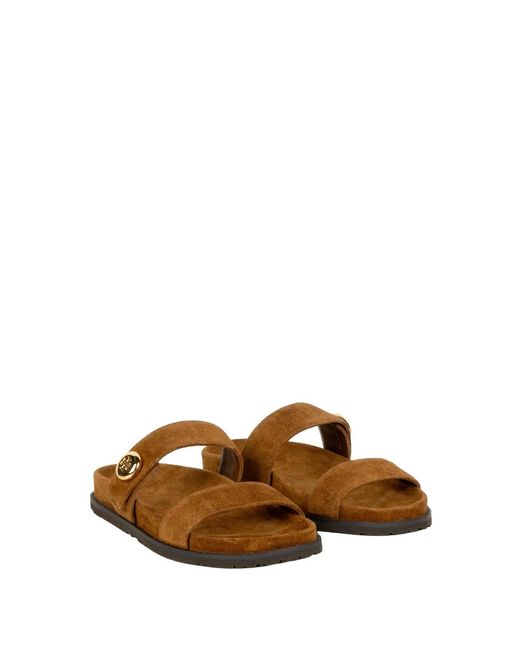 Tory Burch White Leather Sandals