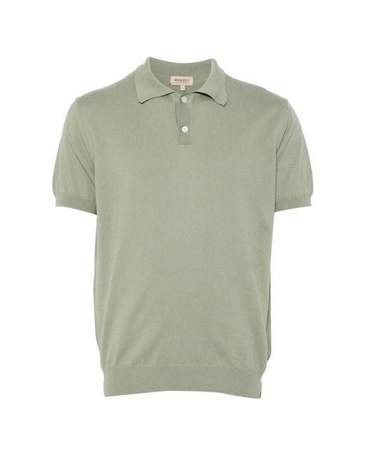 Woolrich Green Knitted Polo for men