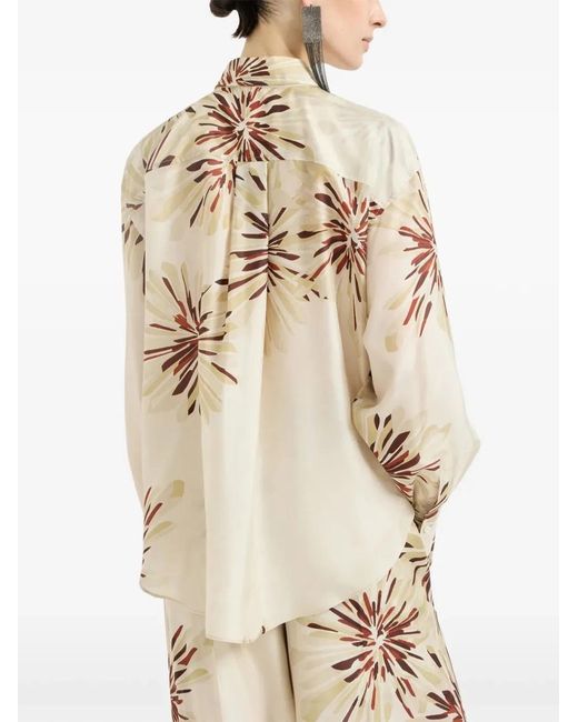 Brunello Cucinelli Natural C004 Silk Shirt