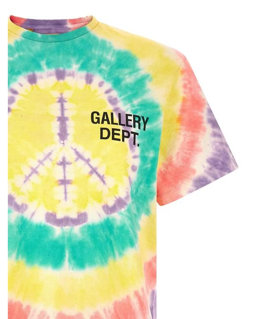 GALLERY DEPT. Gray 'Peace Tie Dye' T-Shirt for men
