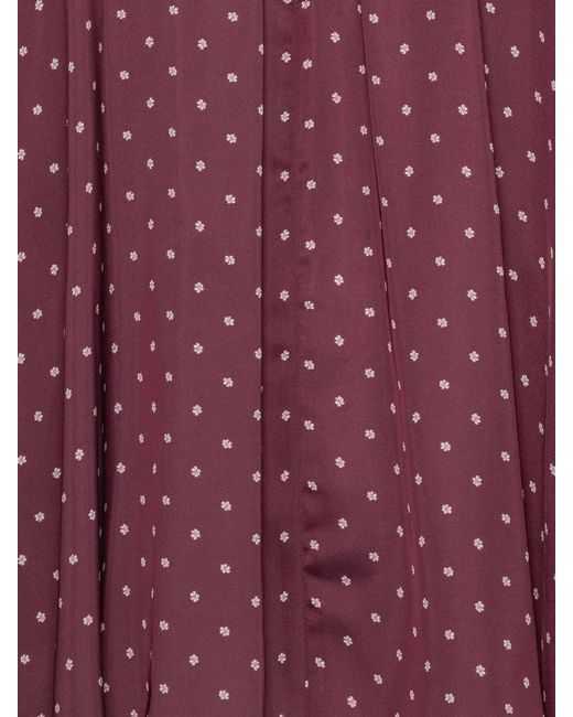 ROTATE BIRGER CHRISTENSEN Purple Satin Bow Shirt