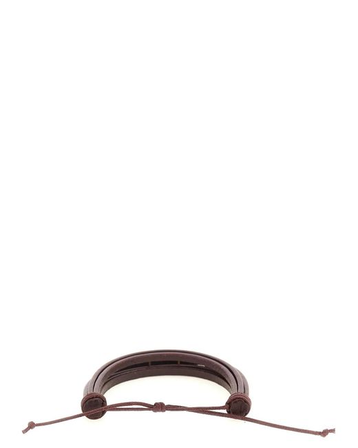 Saint Laurent White 'Cassandre' Bracelet