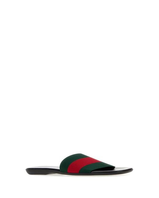 Gucci Multicolor Slides Web for men