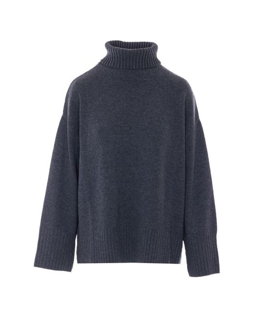 Pinko Blue Wool Cashmere Sweater