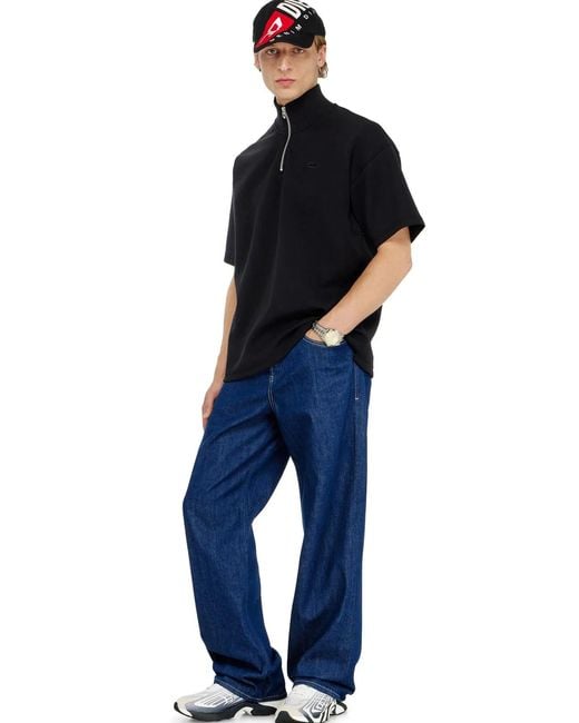 DIESEL Black Scuba Sweatshirt for men