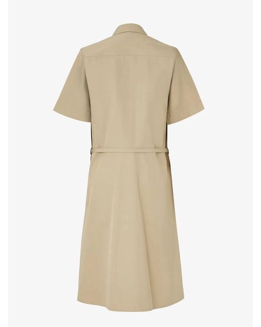 Fendi Natural Cotton Trench Dress