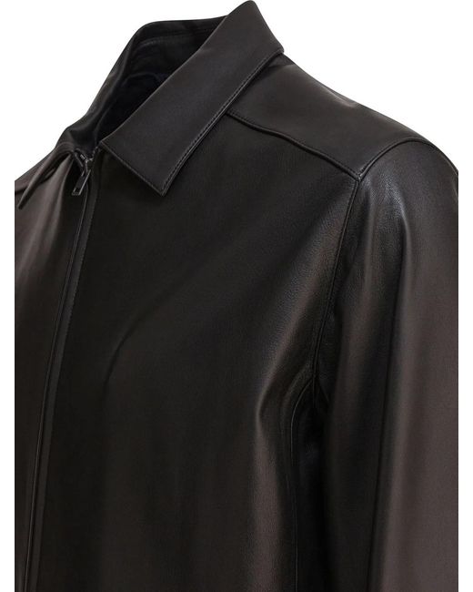 Vince Black Lamb Skin Jacket for men