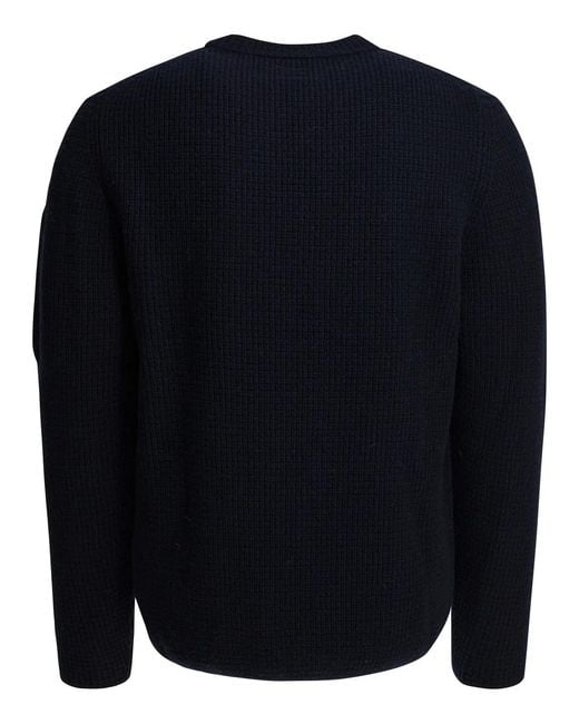 C P Company Blue C.P.Company Wool Polyamide Knitwear for men
