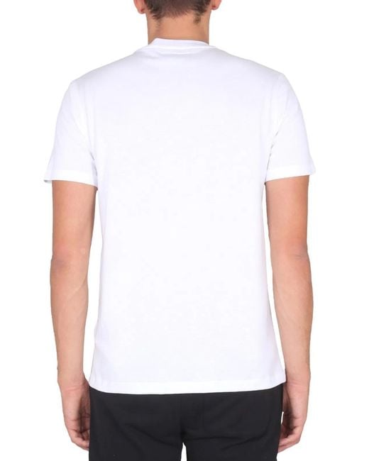 Moschino White Crewneck T-Shirt for men
