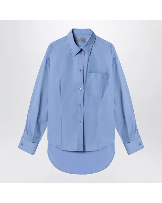 Balenciaga Blue Light Cotton Shirt