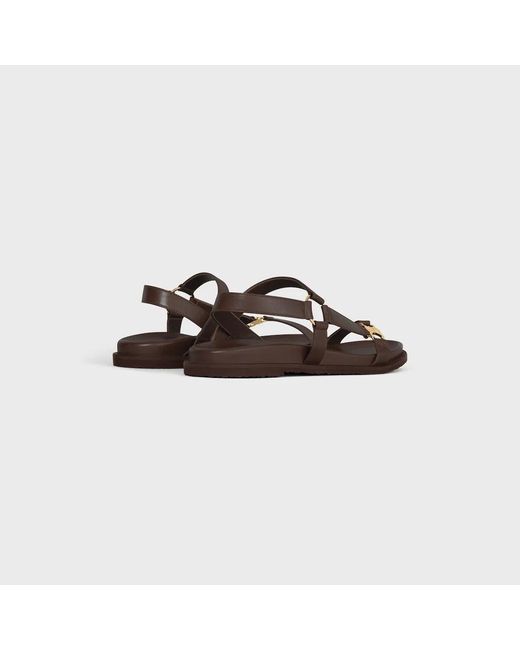 Céline Brown Sandal With Triomphe 15