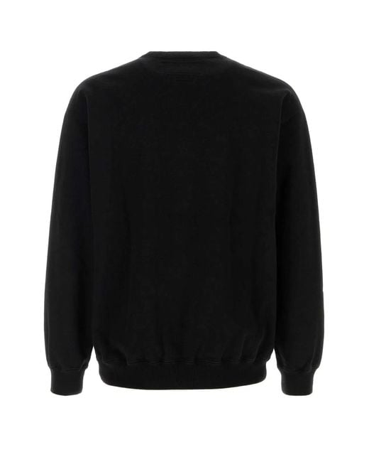 Yohji Yamamoto Black Sweat Shirt Ls for men