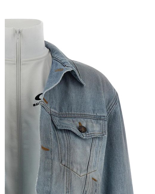 Balenciaga Blue Double Layer Jacket